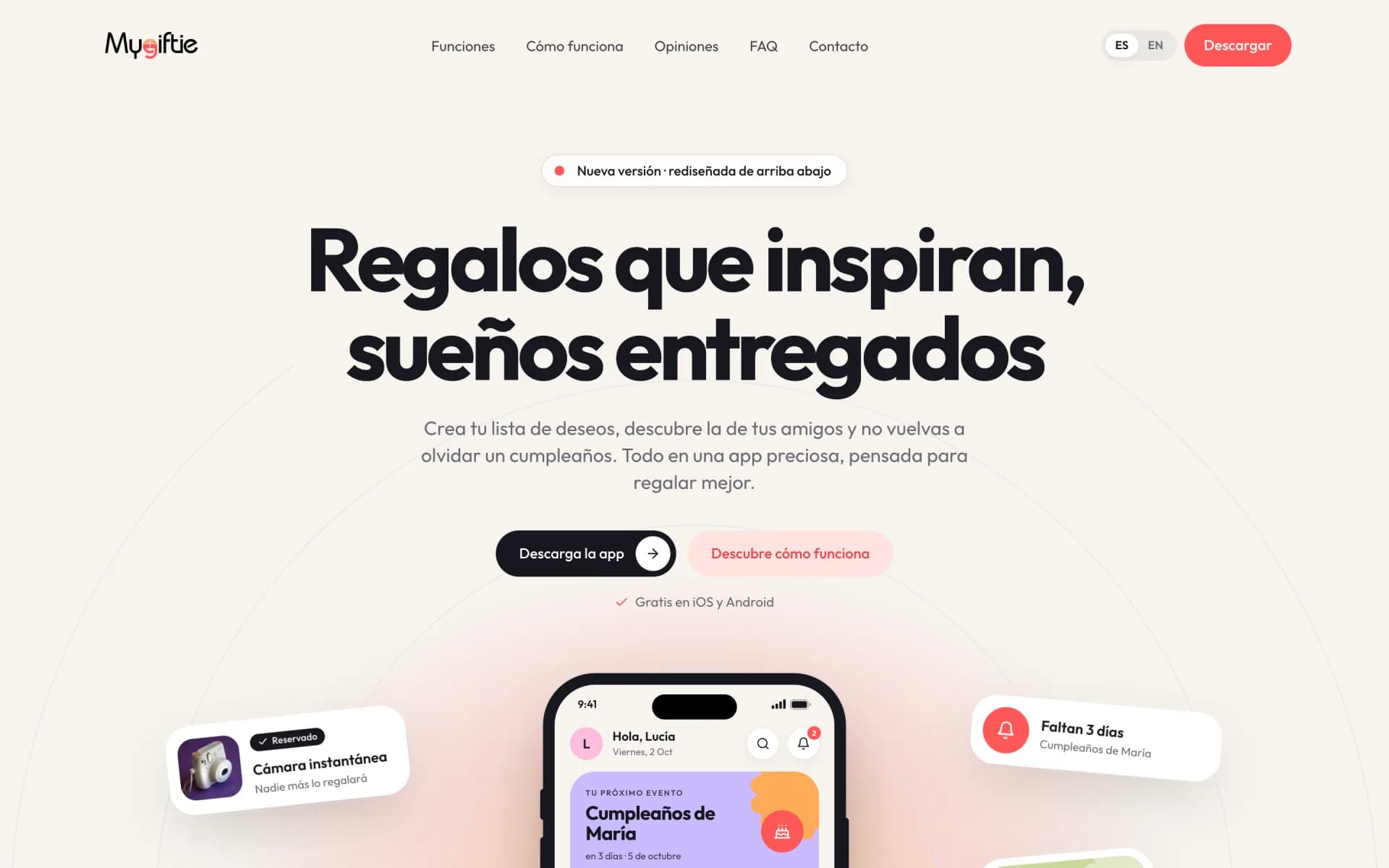 Screenshot · MyGiftie