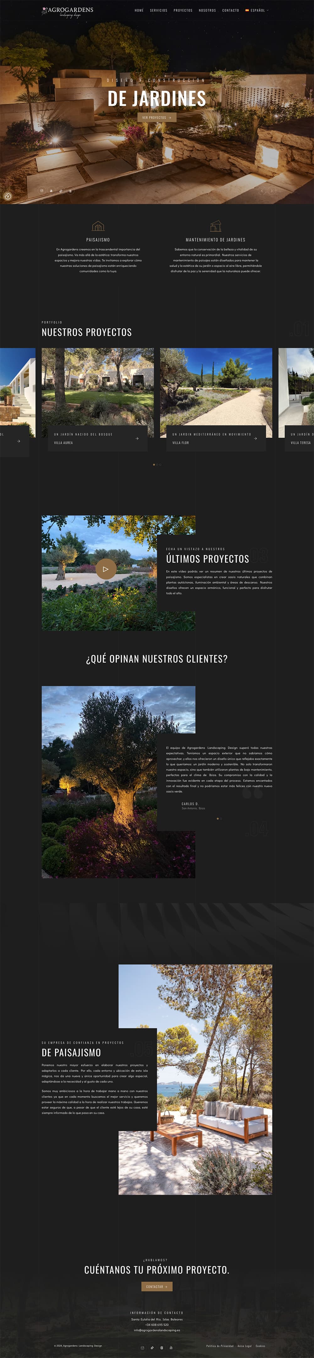 Screenshot · Agrogardens Landscaping Design